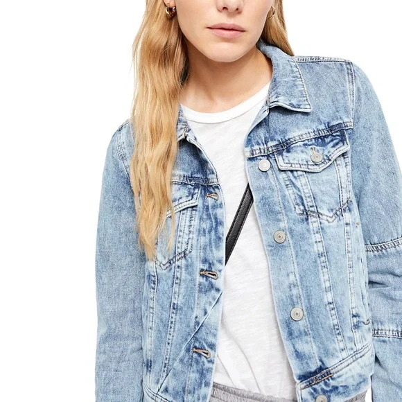 WOMEN’S RUMORS FREE PEOPLE DENIM JACKET COASTAL COWGIRL FESTIVAL‎ BOHO EUC - Picture 7 of 16